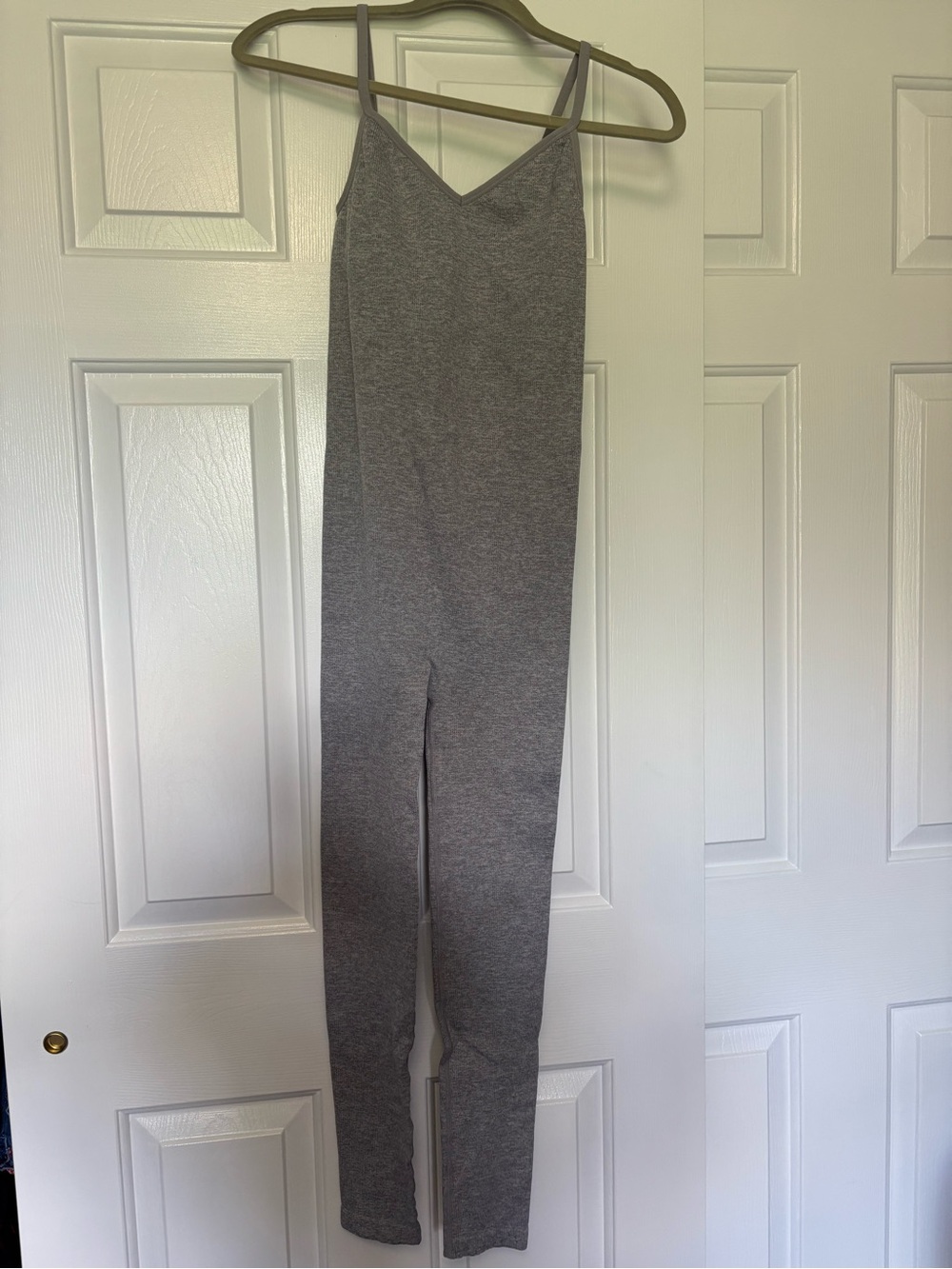 Hatch Gray Ribbed Jumpsuit
